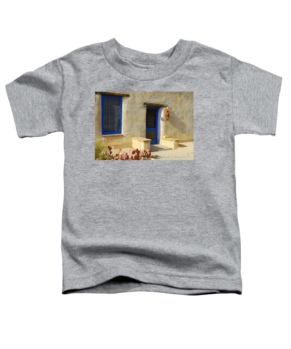 Arizona Toddler T-Shirt featuring the photograph Old Adobe House 2 by Tamara Kulish