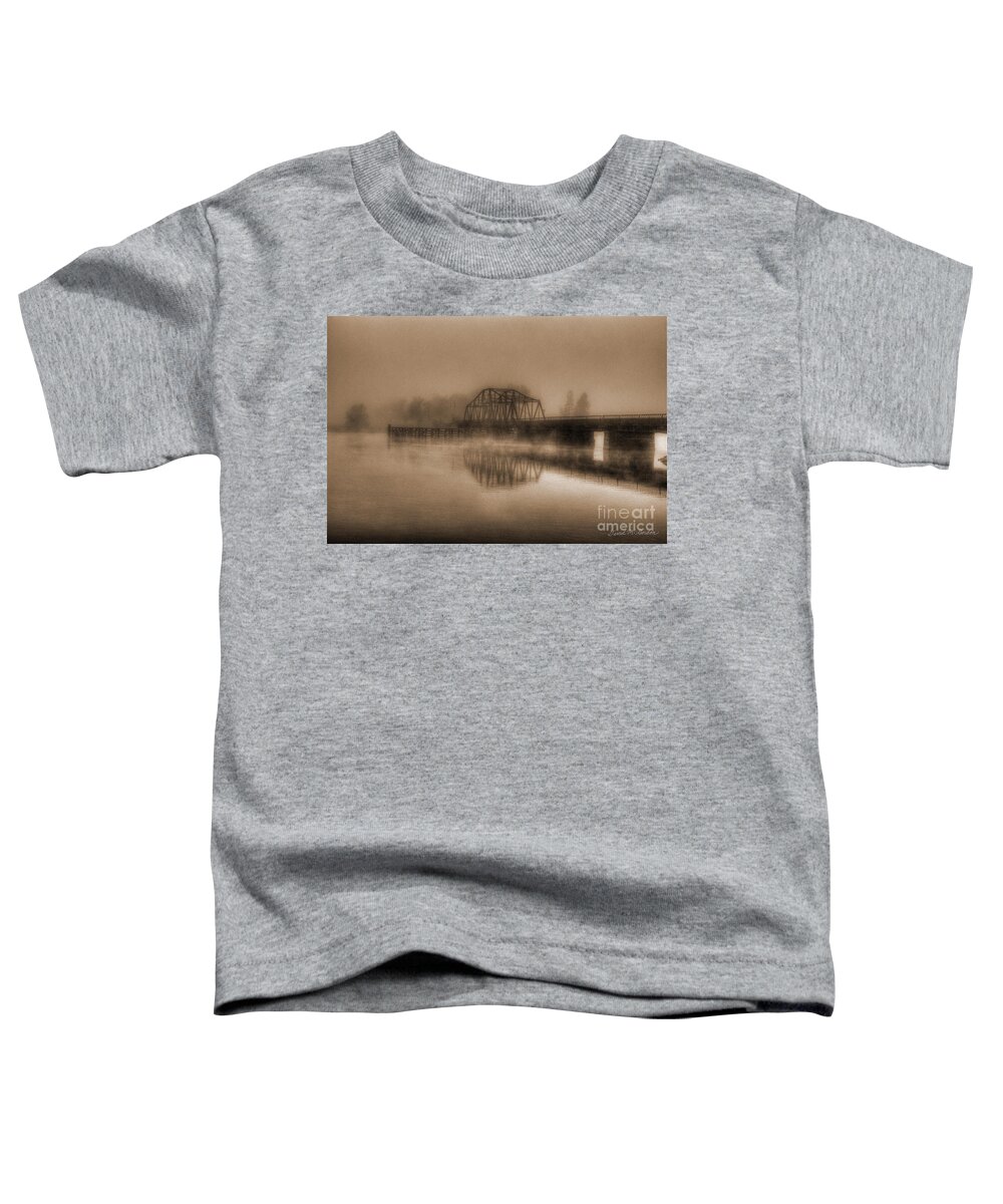 Berkley Toddler T-Shirt featuring the photograph Old Berkley Dighton Bridge by David Gordon
