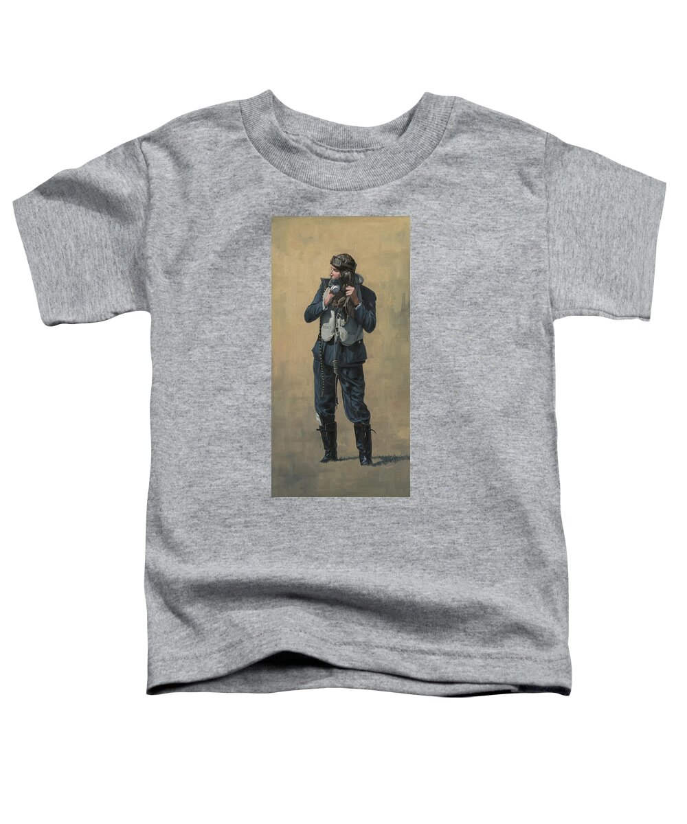 Battle Of Britain Toddler T-Shirt featuring the painting One of The Few by Wade Meyers