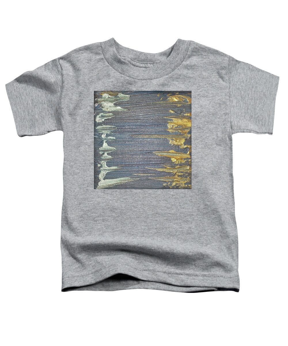Abstract Painting Strcutured Mix Toddler T-Shirt featuring the painting P1 by KUNST MIT HERZ Art with heart