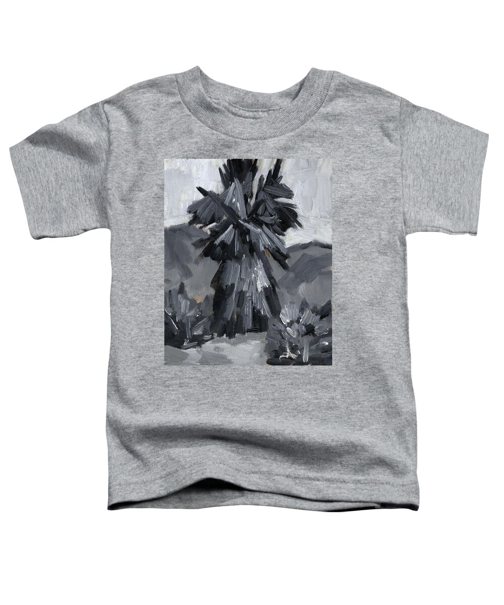 Palm Tree Toddler T-Shirt featuring the painting Palm Tree Study by Diane McClary