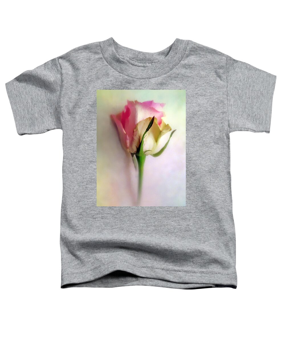 Flower Toddler T-Shirt featuring the photograph Pastel Rose by Jessica Jenney