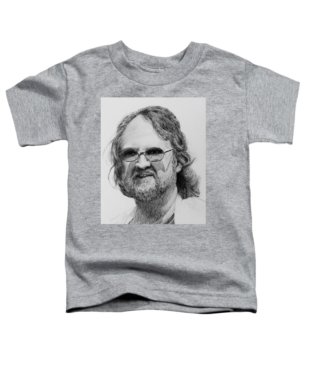 Portrait Toddler T-Shirt featuring the drawing Paul Rebmann by Daniel Reed