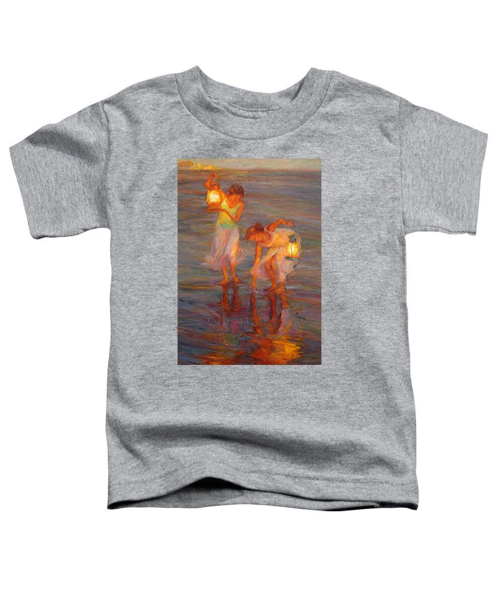 Beach Toddler T-Shirt featuring the painting Peace by Diane Leonard