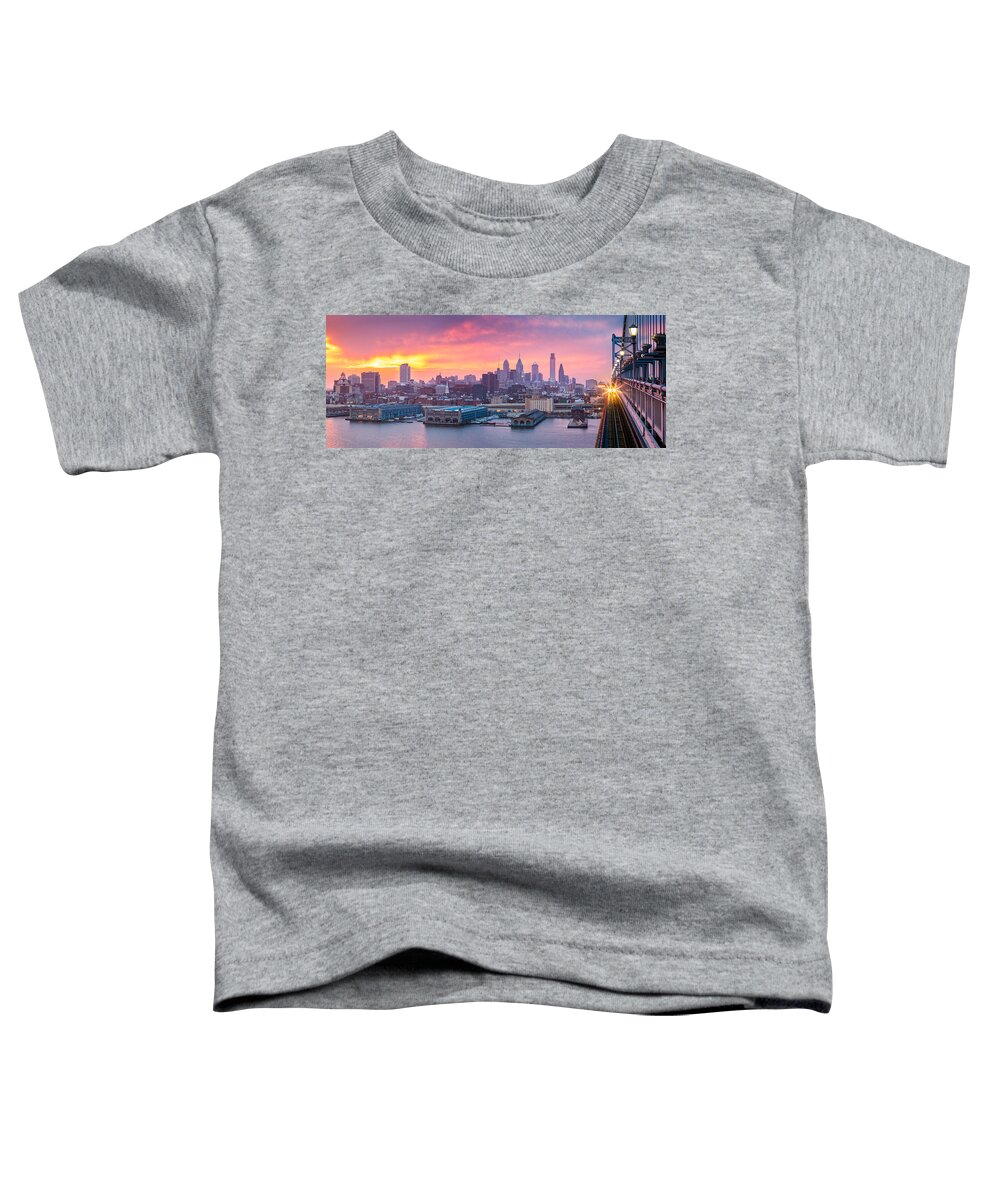 Philadelphia Toddler T-Shirt featuring the photograph Philadelphia panorama by Mihai Andritoiu