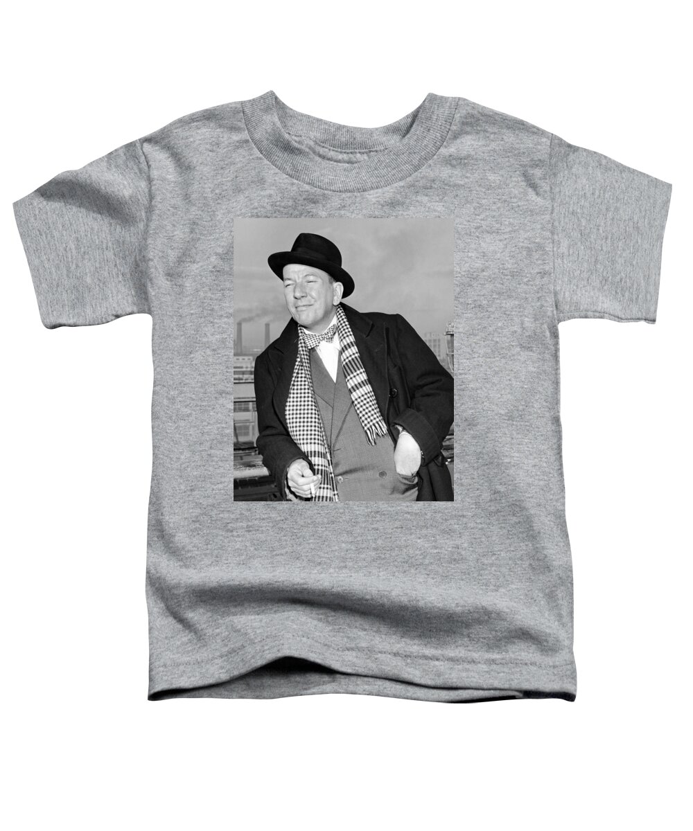 1947 Toddler T-Shirt featuring the photograph Playwright Noel Coward by Underwood Archives
