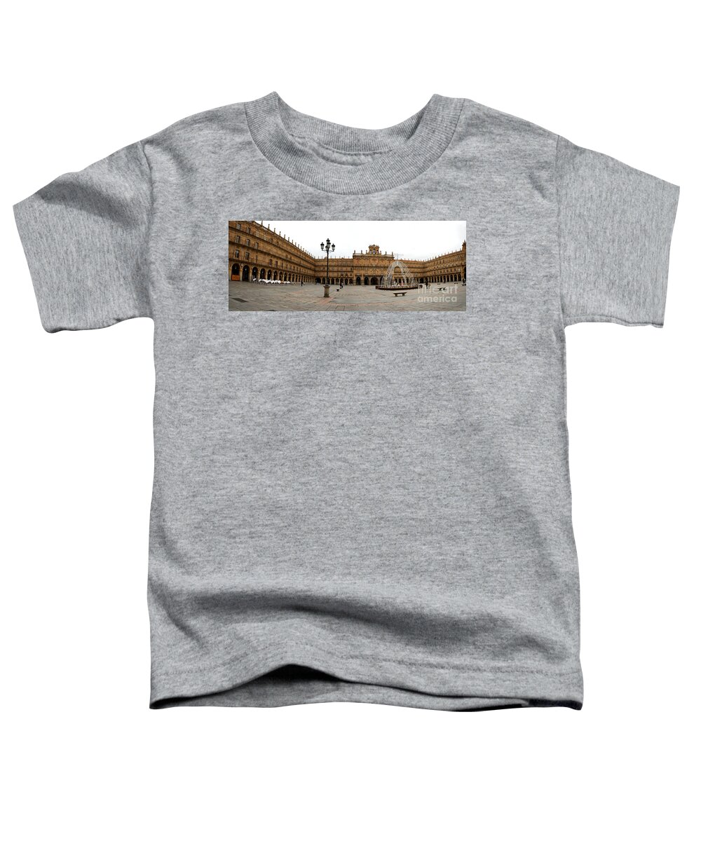 Salamanca Toddler T-Shirt featuring the photograph Plaza Mayor Salamanca Spain by Perry Van Munster