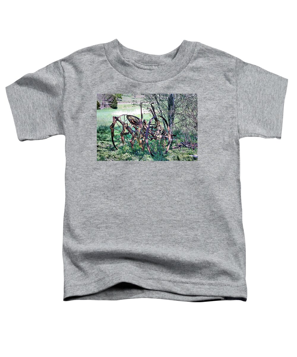 Plow Toddler T-Shirt featuring the photograph Plowed Out by Kristin Elmquist