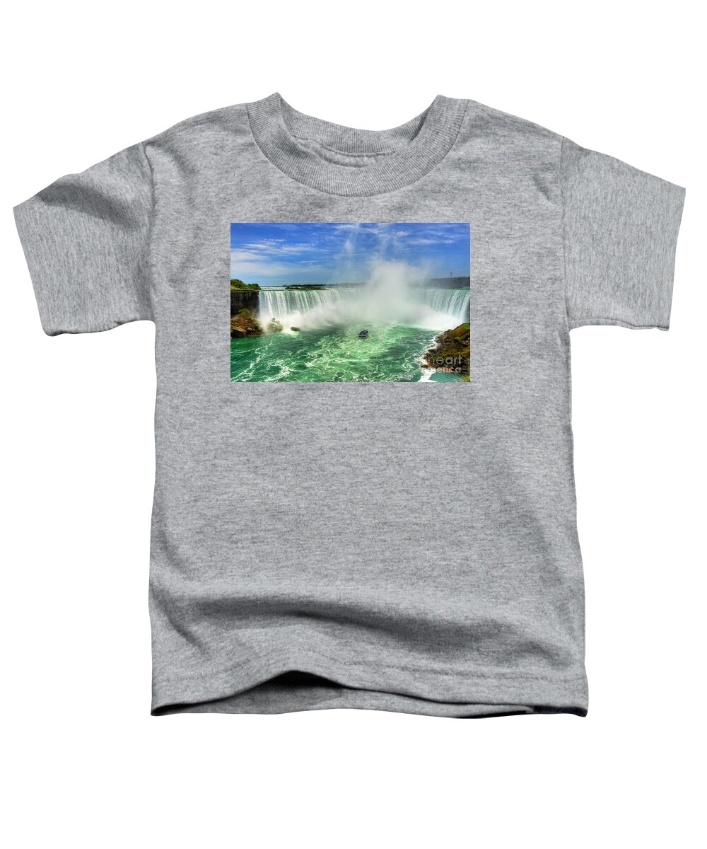 Nina Stavlund Toddler T-Shirt featuring the photograph Point of Land cut in Two.. by Nina Stavlund