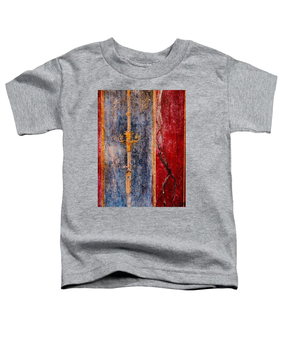 Pompei Toddler T-Shirt featuring the photograph Pompeian Wall Painting by Hakon Soreide