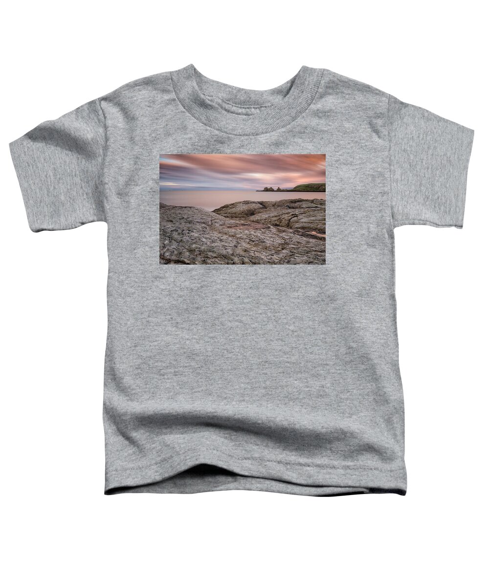 Isle Of Muck Toddler T-Shirt featuring the photograph Portmuck Sunset by Nigel R Bell