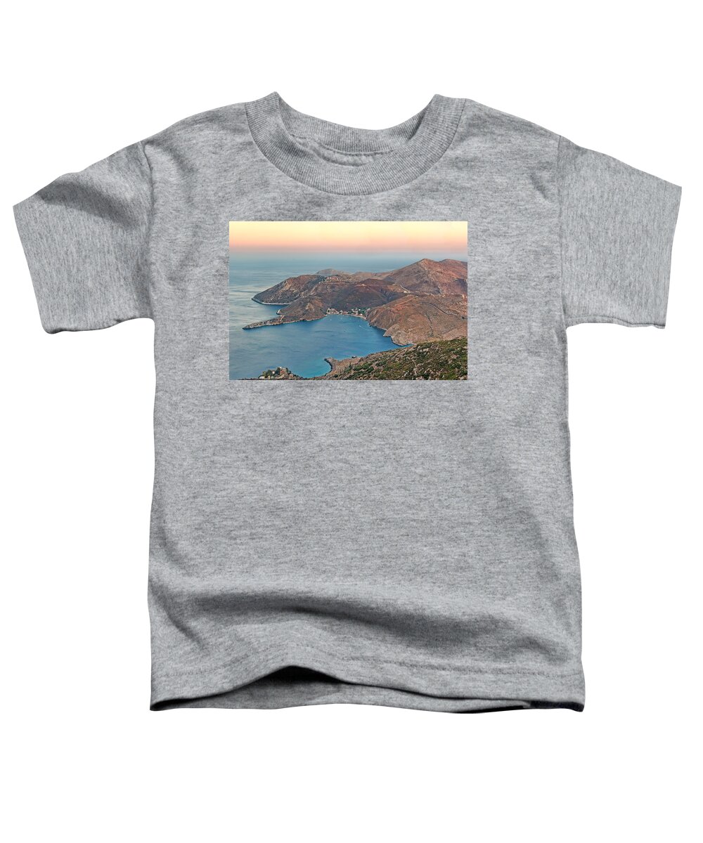 Beach Toddler T-Shirt featuring the photograph Porto-Kagio in Mani - Greece by Constantinos Iliopoulos