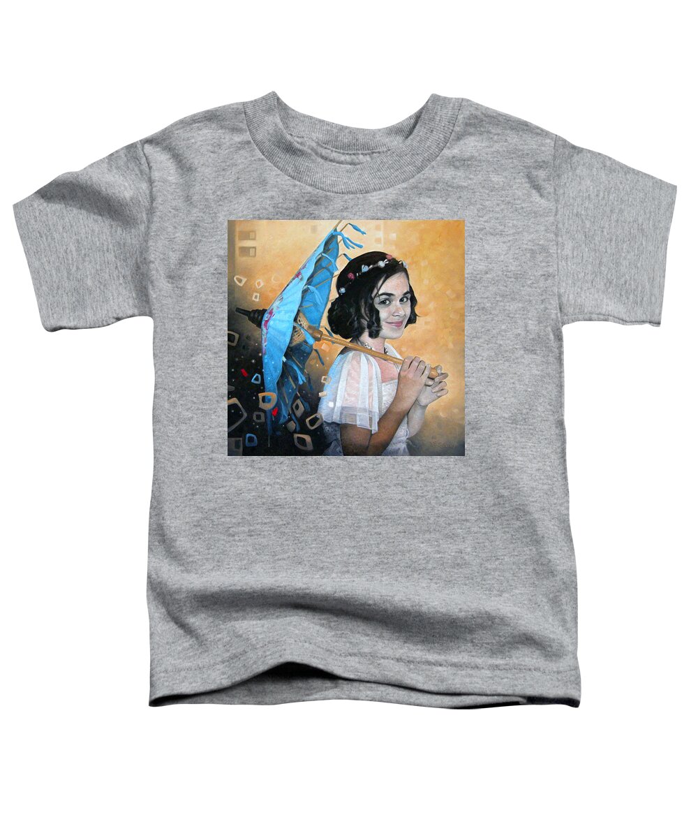 Portrait Toddler T-Shirt featuring the painting Portrait of Isabella by T S Carson