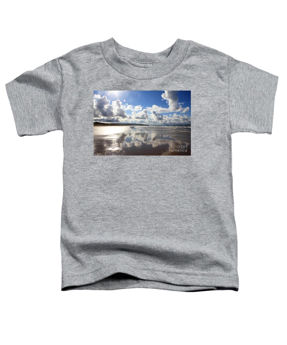 Portstewart Strand Beach Toddler T-Shirt featuring the photograph Portstewart Strand 4 by Julia Gavin