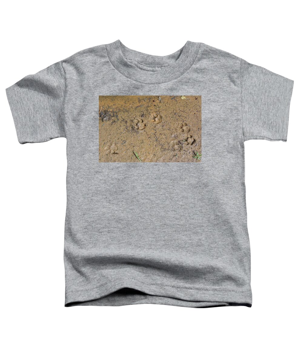 Puppy Prints Toddler T-Shirt featuring the photograph Puppy Prints by Kim Galluzzo