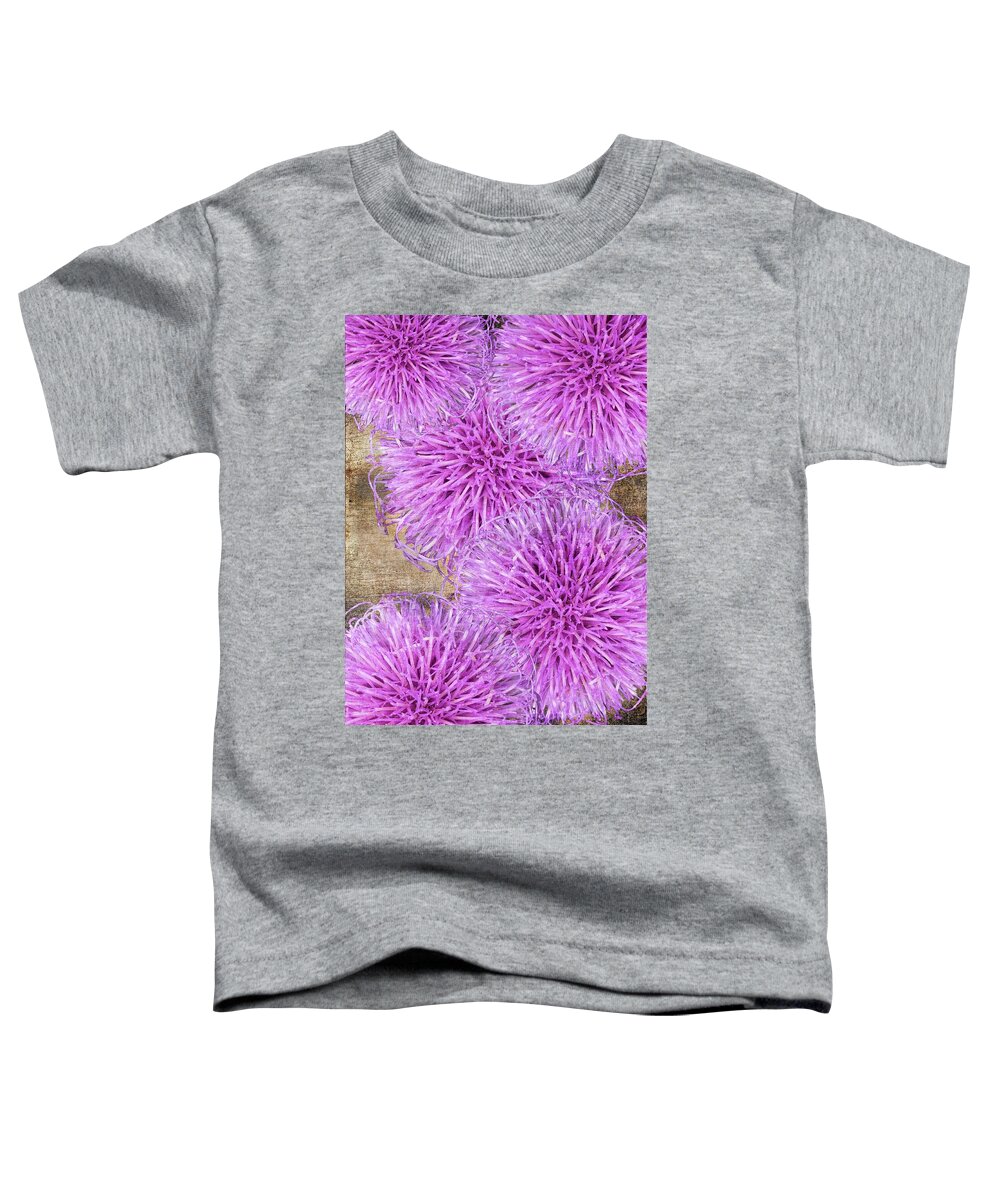 Thistle Toddler T-Shirt featuring the photograph Purple thistle - 2 by Rudy Umans