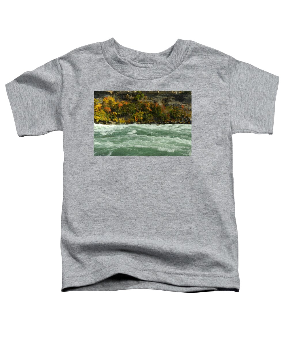 Canada Toddler T-Shirt featuring the photograph Raging River by Richard Gehlbach