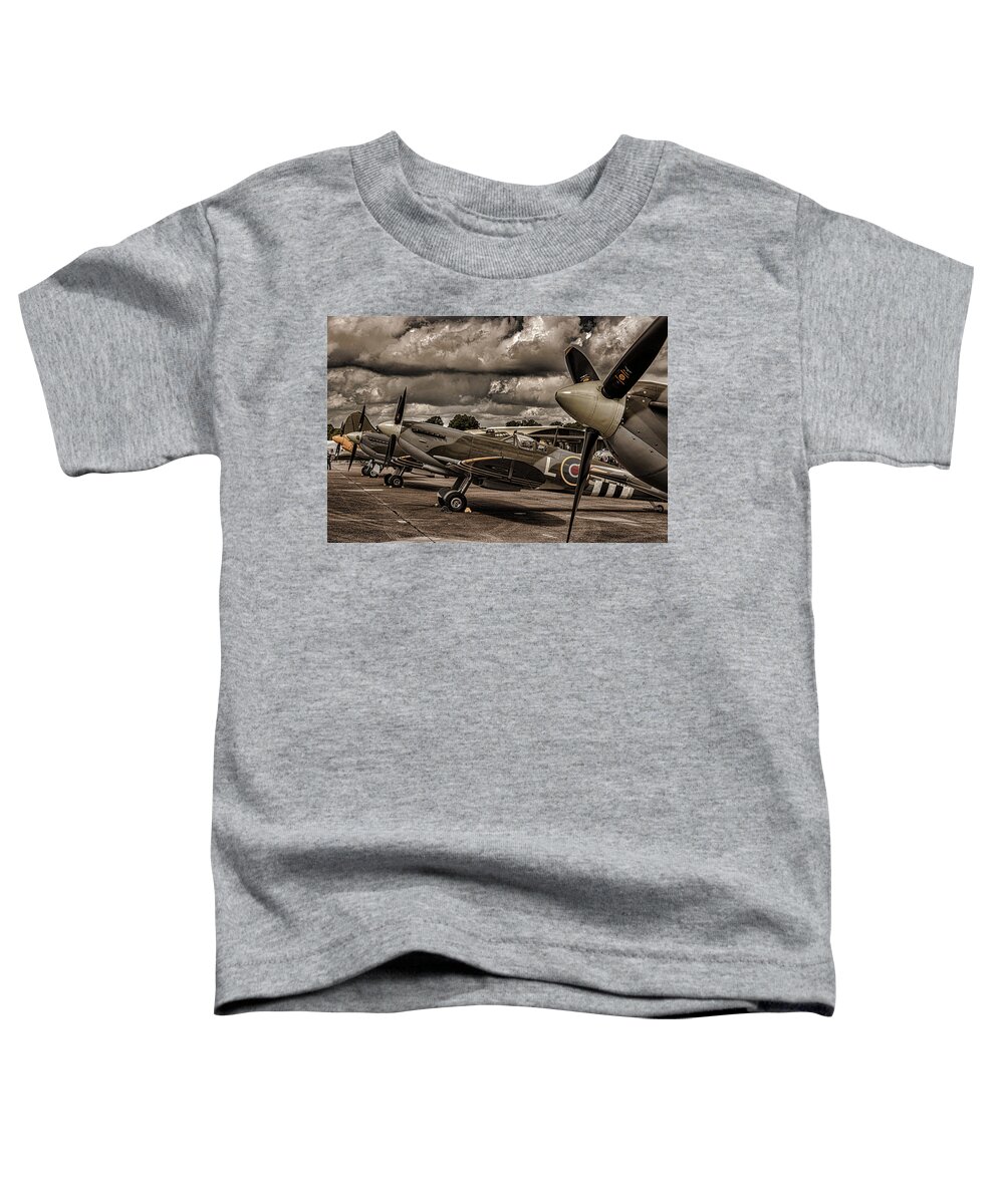 Duxford Toddler T-Shirt featuring the photograph Ready For Action by Martin Newman