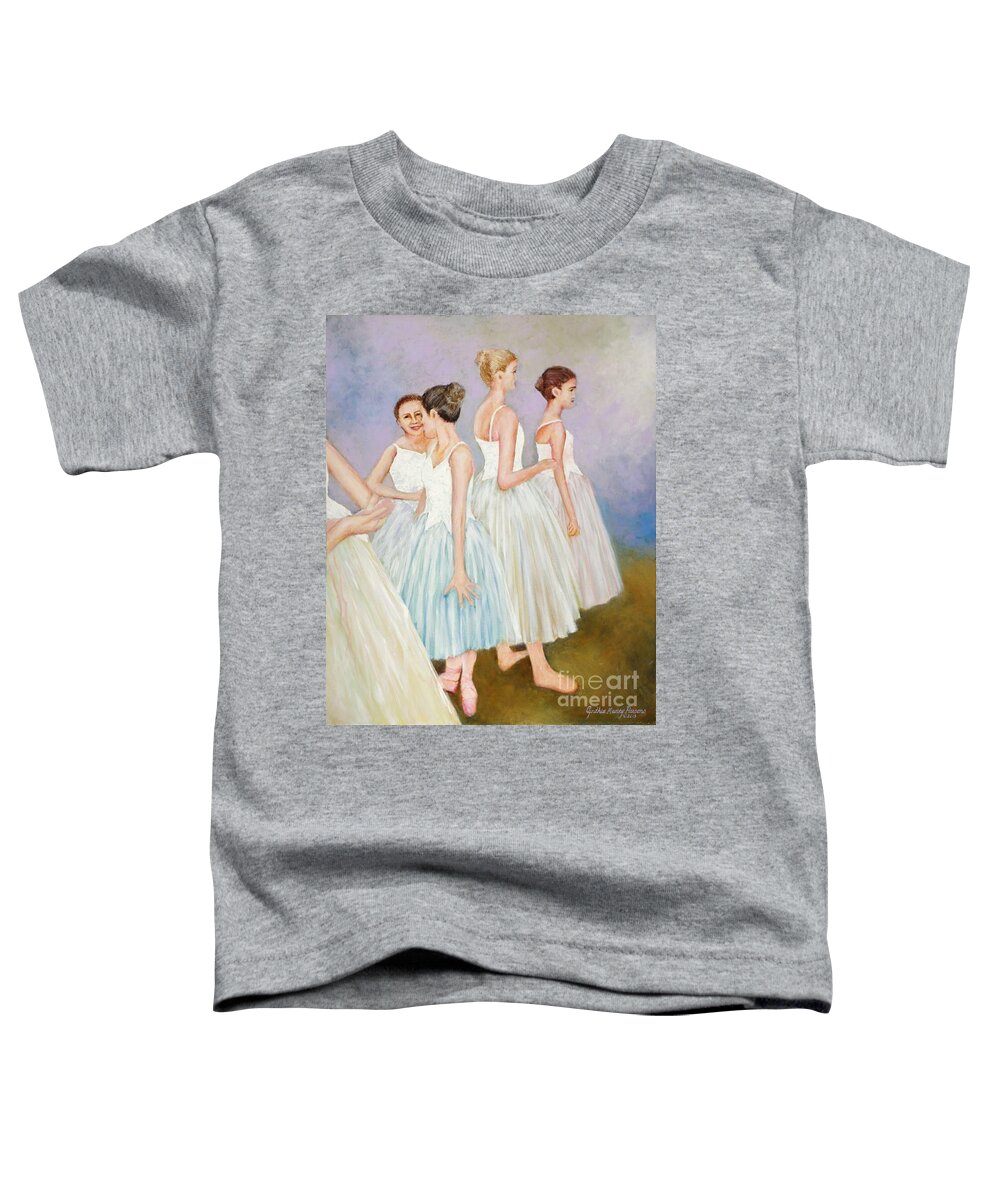 Degas Toddler T-Shirt featuring the painting Rehearsal by Cynthia Parsons