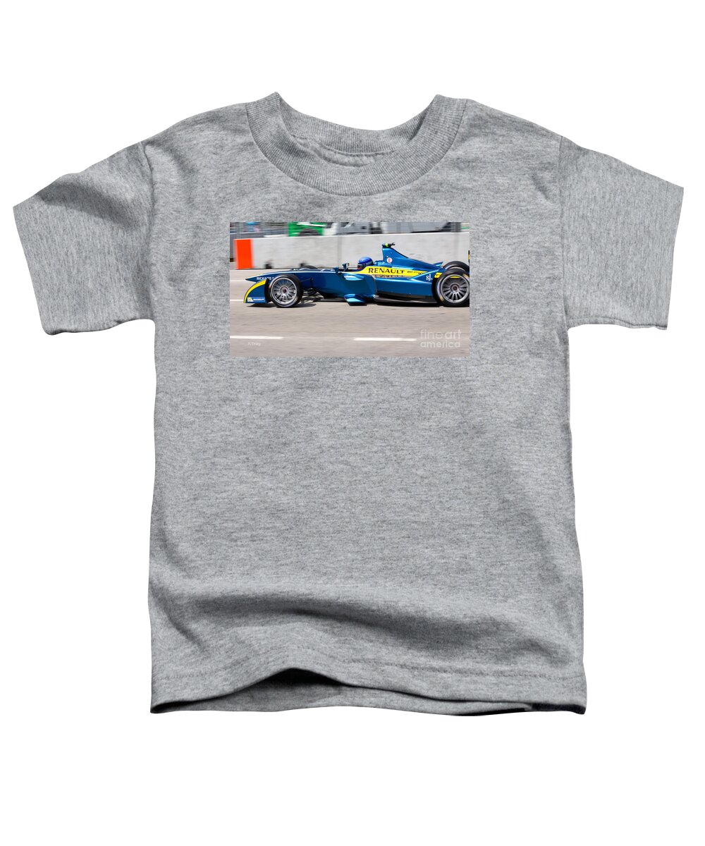 Fia Formula E Toddler T-Shirt featuring the photograph Renault Race Team ePrix Miami by Rene Triay FineArt Photos