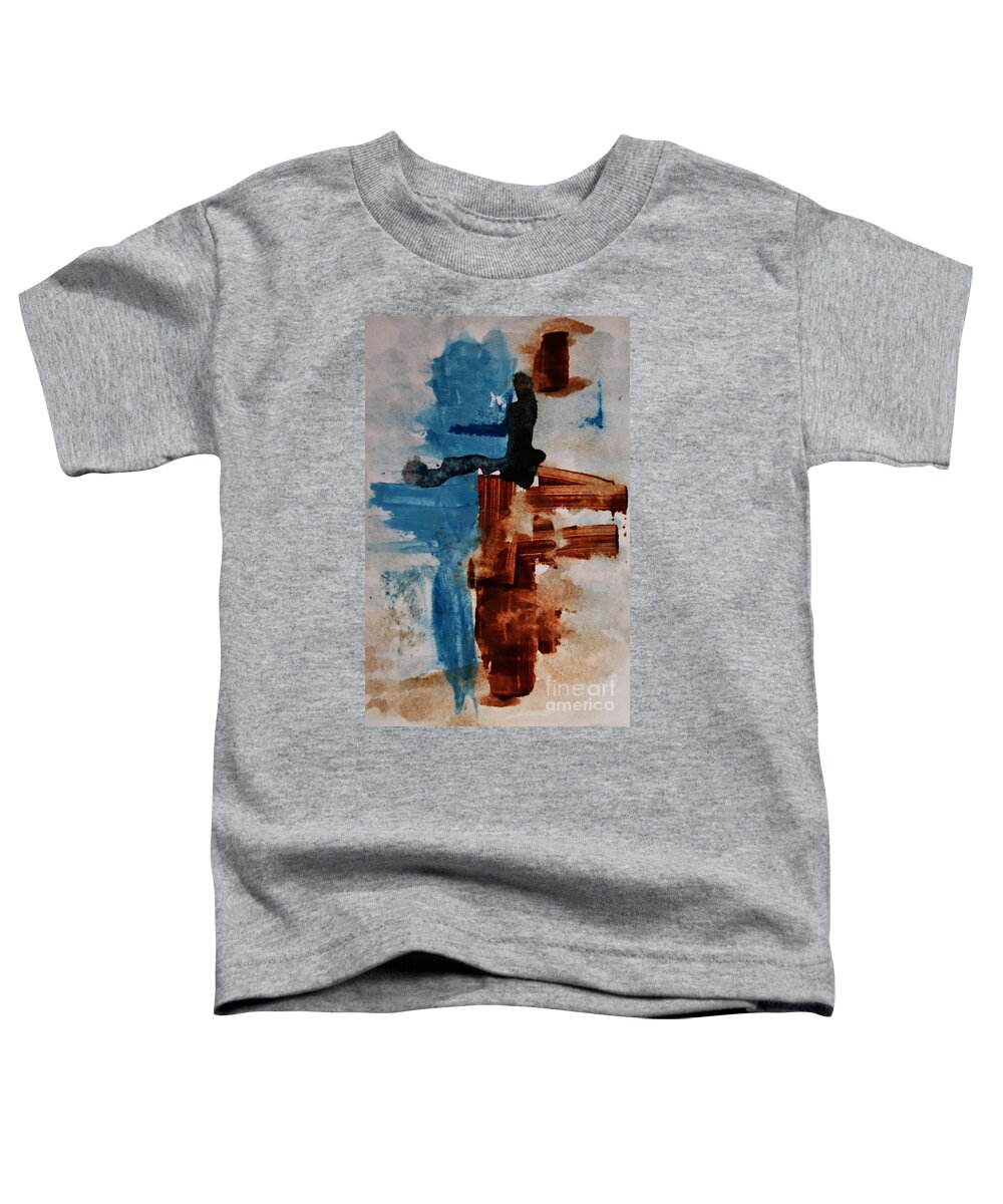 Artistic Toddler T-Shirt featuring the painting Restart by Andrea Anderegg