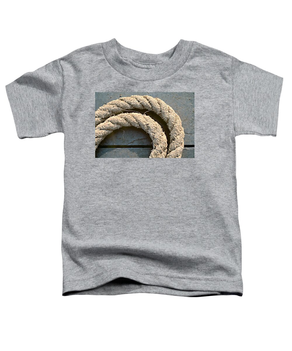 Maine Toddler T-Shirt featuring the photograph Rope Loops by Peter J Sucy