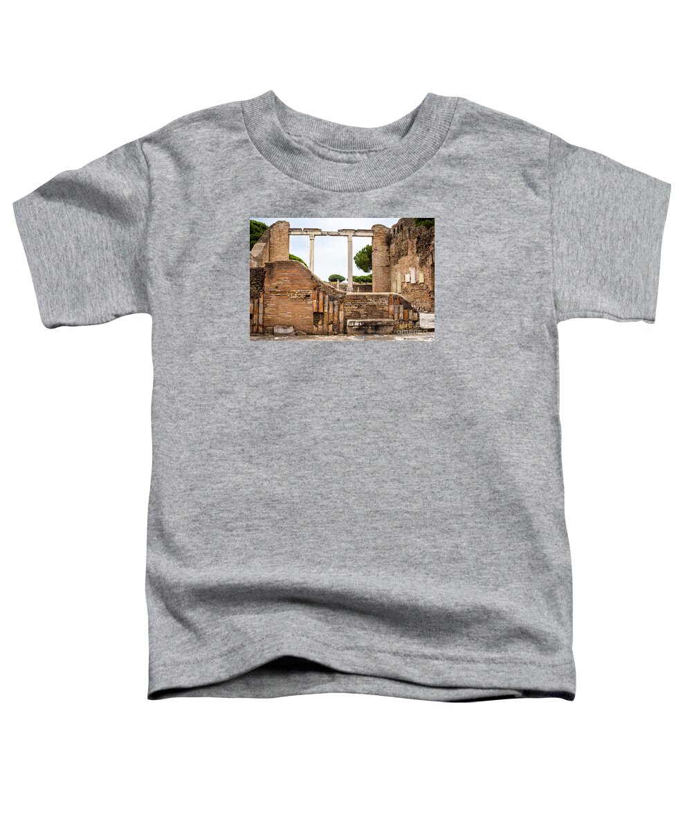 Italy Toddler T-Shirt featuring the photograph Ruins of Ostia Antica by Prints of Italy