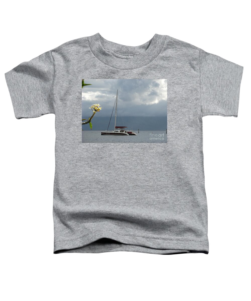 Maui Toddler T-Shirt featuring the photograph Sail Boating by Michael Krek