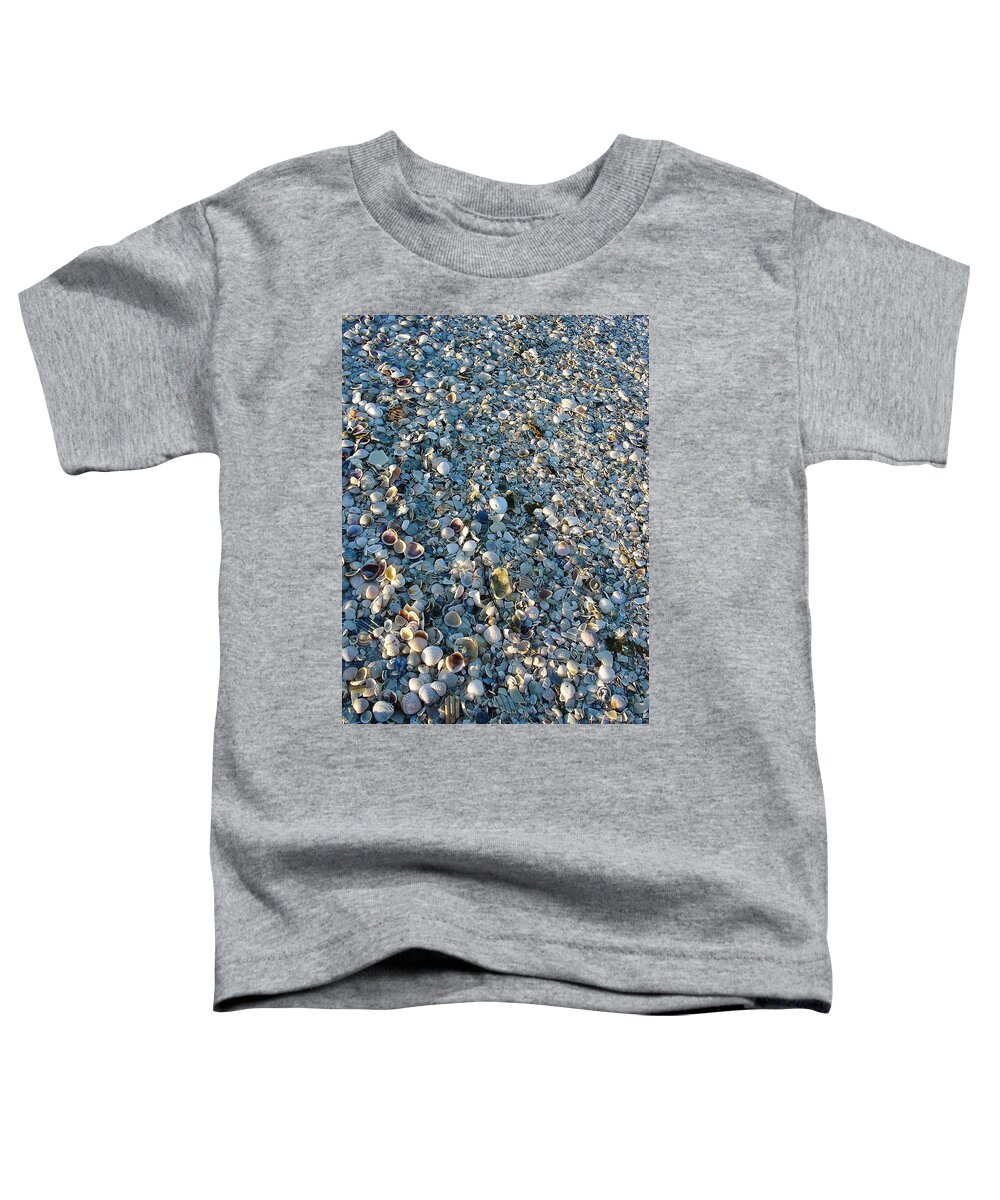 Sand Key Toddler T-Shirt featuring the photograph Sand Key Shells by David Nicholls