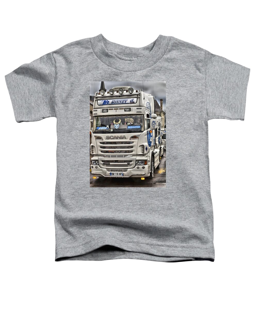 Cab Toddler T-Shirt featuring the photograph Scania V8 R620 by Mick Flynn