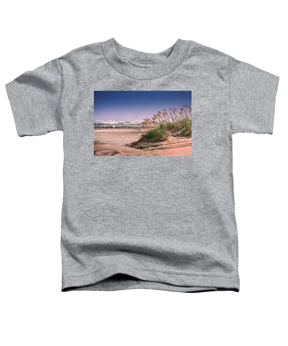 Sea Oats Toddler T-Shirt featuring the photograph Sea Oats on Pea Island by Mary Almond