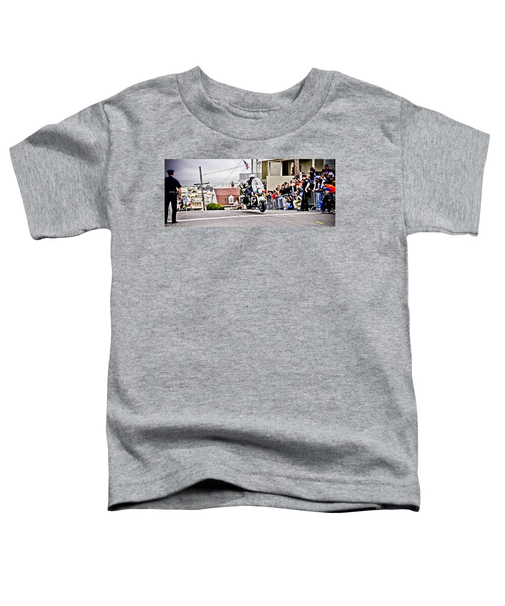 America Toddler T-Shirt featuring the photograph Sfpd by Mark Llewellyn