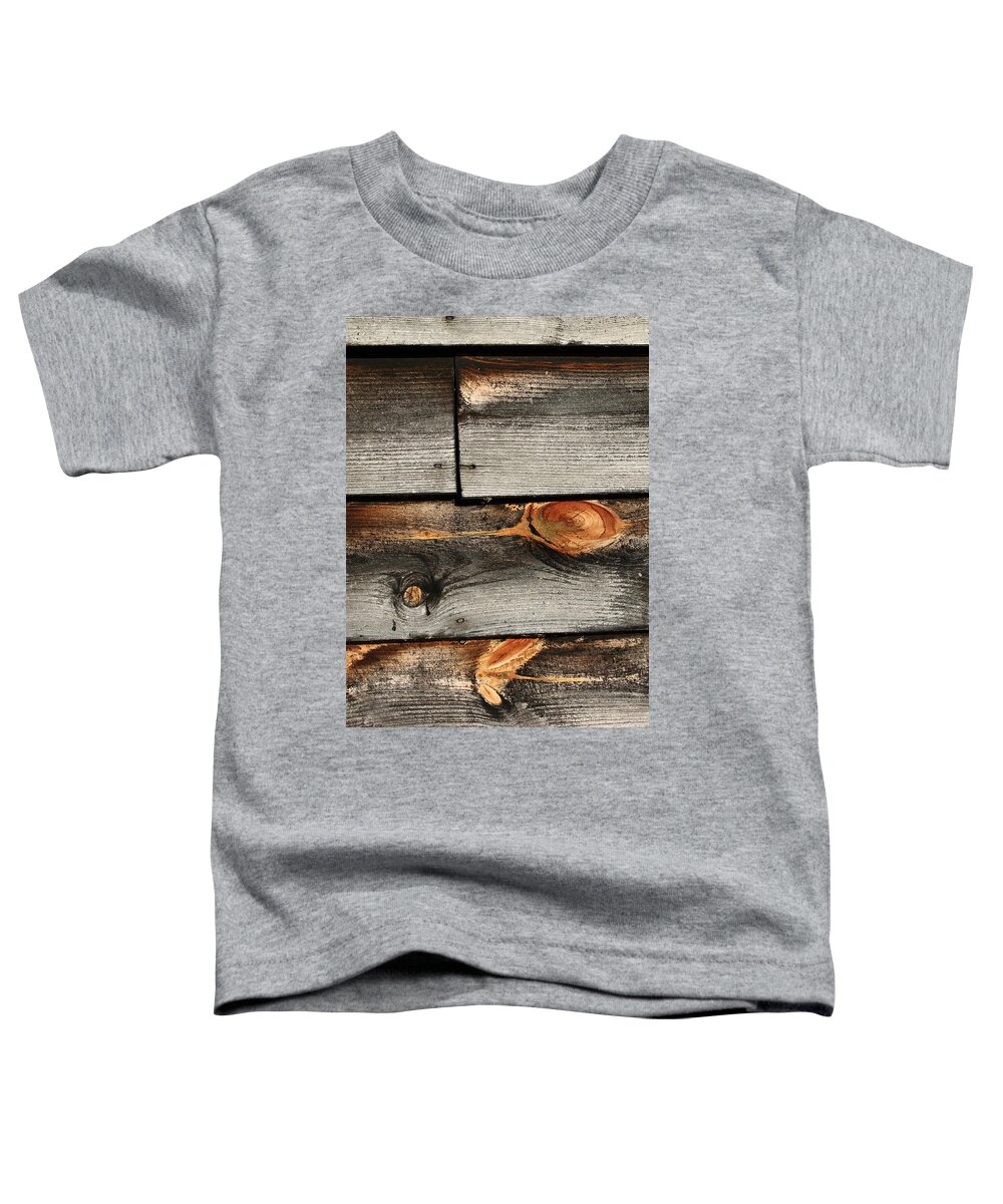Abstract Toddler T-Shirt featuring the photograph Side of a Barn by Frank Romeo