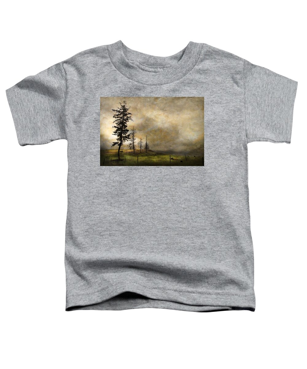 Country Toddler T-Shirt featuring the photograph Silhouettes In The Storm by Theresa Tahara
