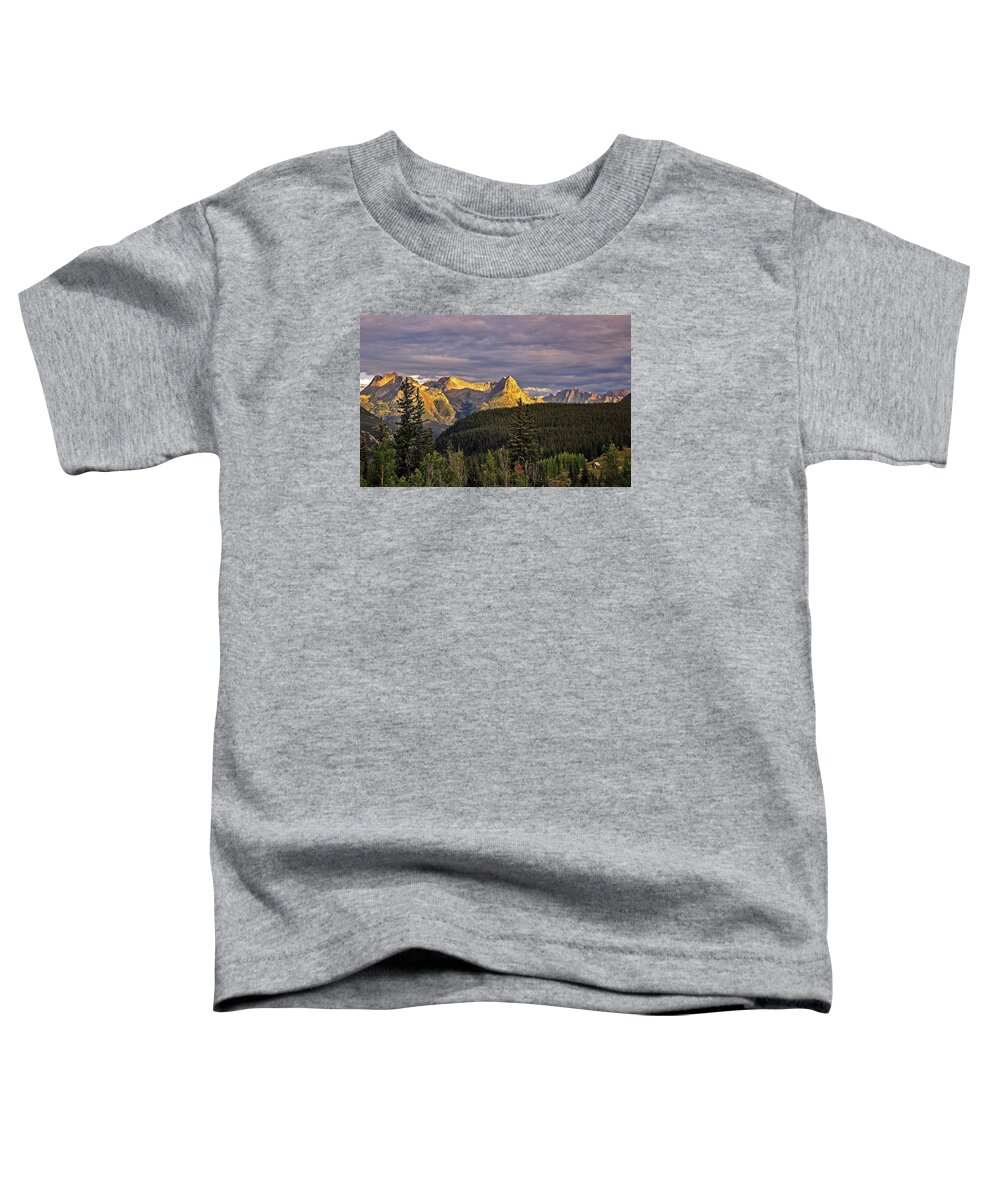 Silverton Toddler T-Shirt featuring the photograph Silverton Sunset Colorado by Ginger Wakem