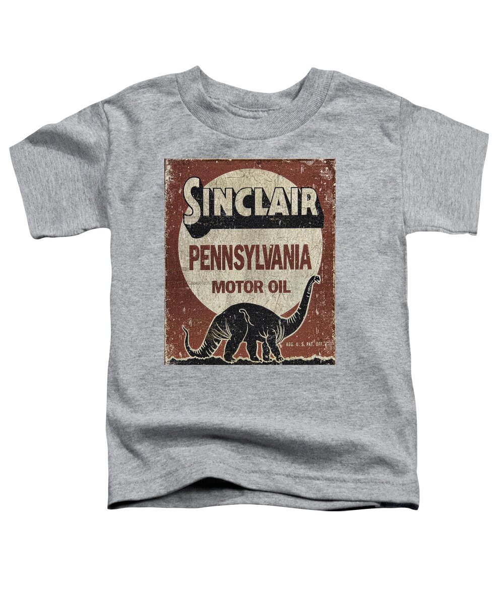 Sinclair Motor Oil Can Toddler T-Shirt featuring the photograph Sinclair Motor Oil Can by Wes and Dotty Weber