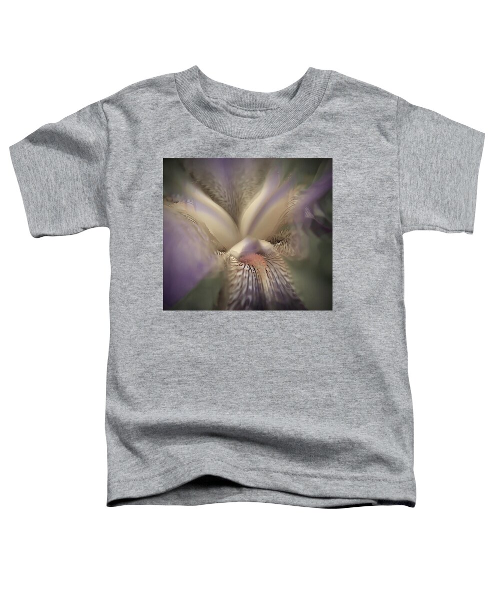 Iris Photographs Toddler T-Shirt featuring the photograph Soft Iris Flower by Phyllis Meinke