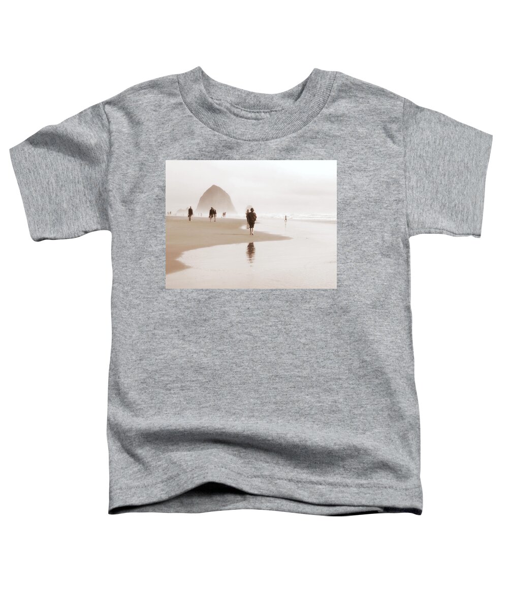 Cannon Beach Toddler T-Shirt featuring the photograph Soft Reflections by Micki Findlay