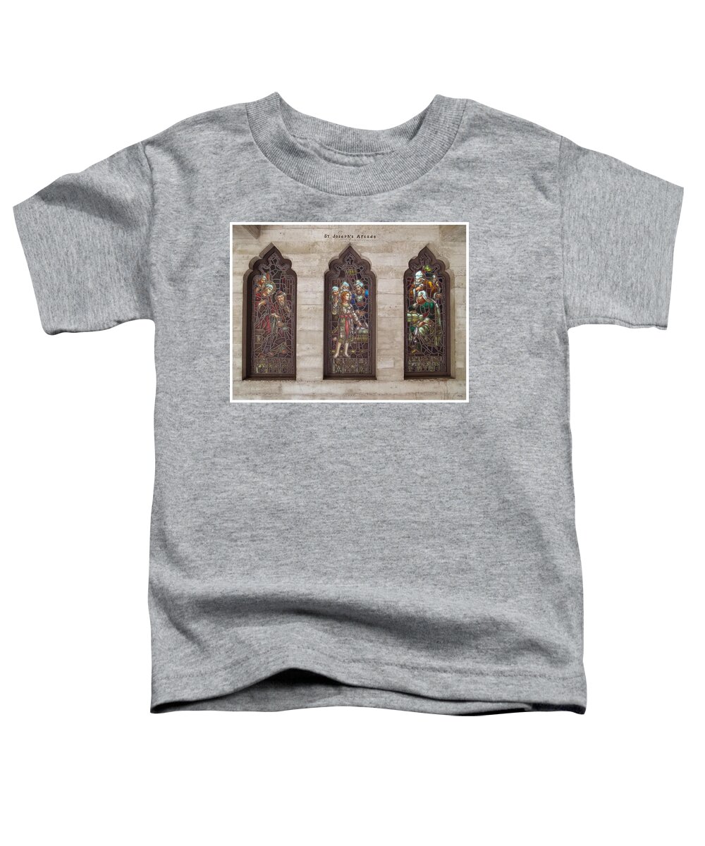 Jesus Toddler T-Shirt featuring the photograph St Josephs Arcade - The Mission Inn by Glenn McCarthy Art and Photography
