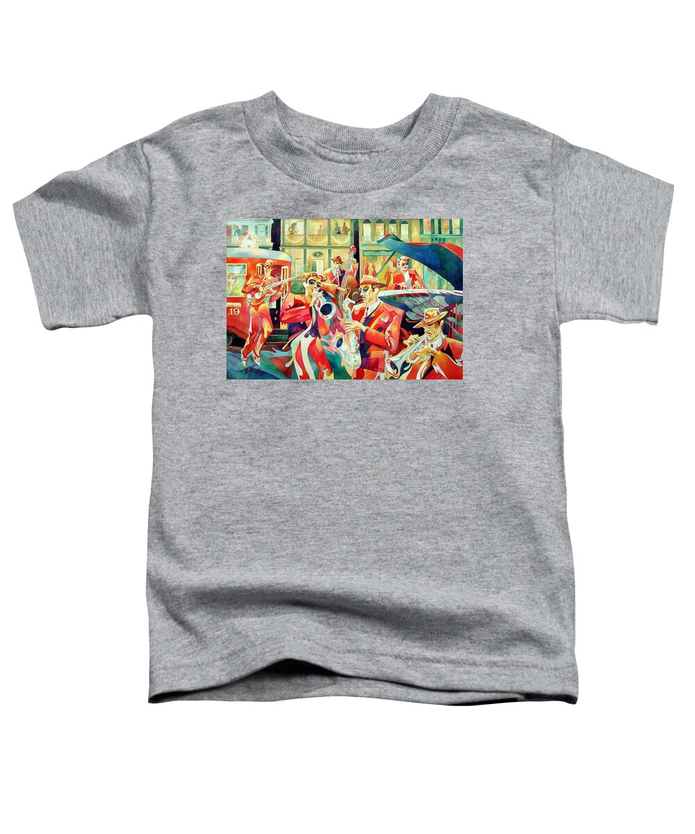 Watercolor Toddler T-Shirt featuring the painting Streetcar 19 by Mick Williams