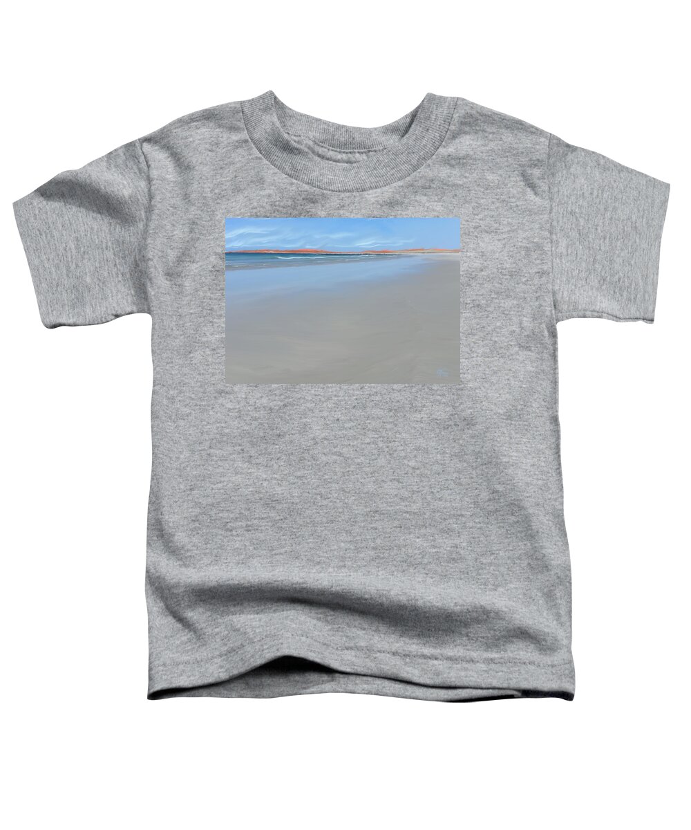 Beach Toddler T-Shirt featuring the digital art Sublime Beach by Vincent Franco