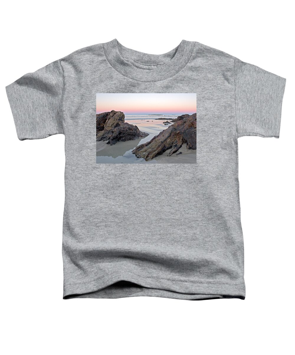 Beach Toddler T-Shirt featuring the photograph Sunset Denhams Beach. by Steven Ralser