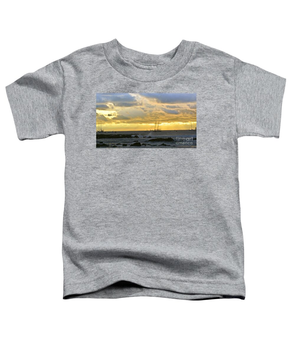Boat Toddler T-Shirt featuring the photograph Sunset Surprise by Gary Keesler