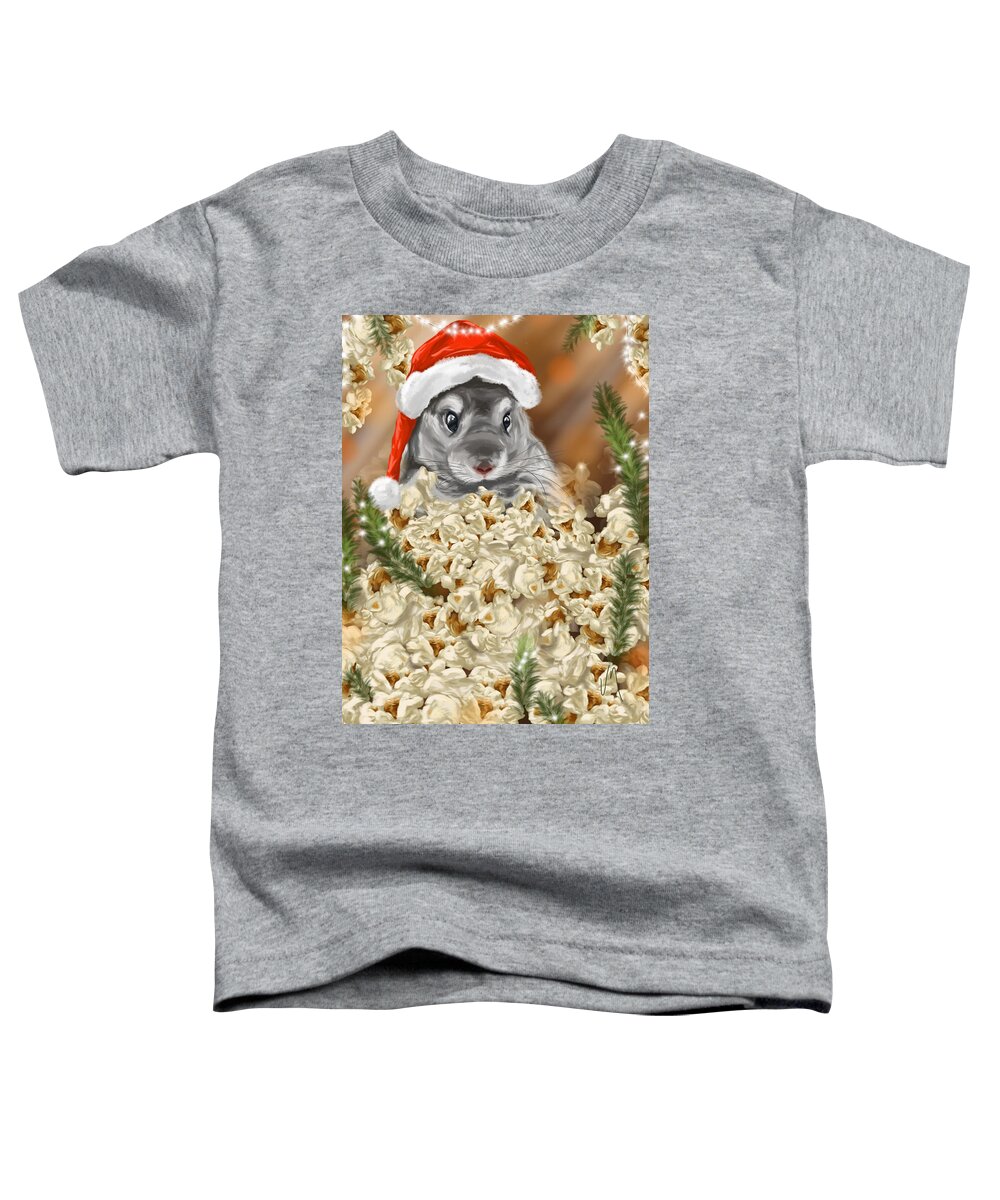 Christmas Toddler T-Shirt featuring the painting Surprise by Veronica Minozzi