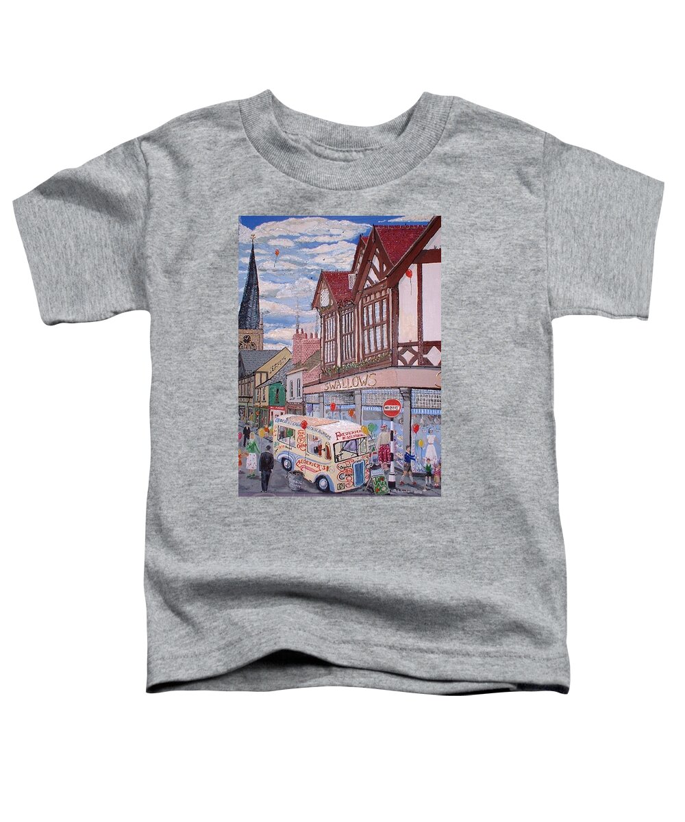 Chesterfield Toddler T-Shirt featuring the painting Swallows by Asa Jones