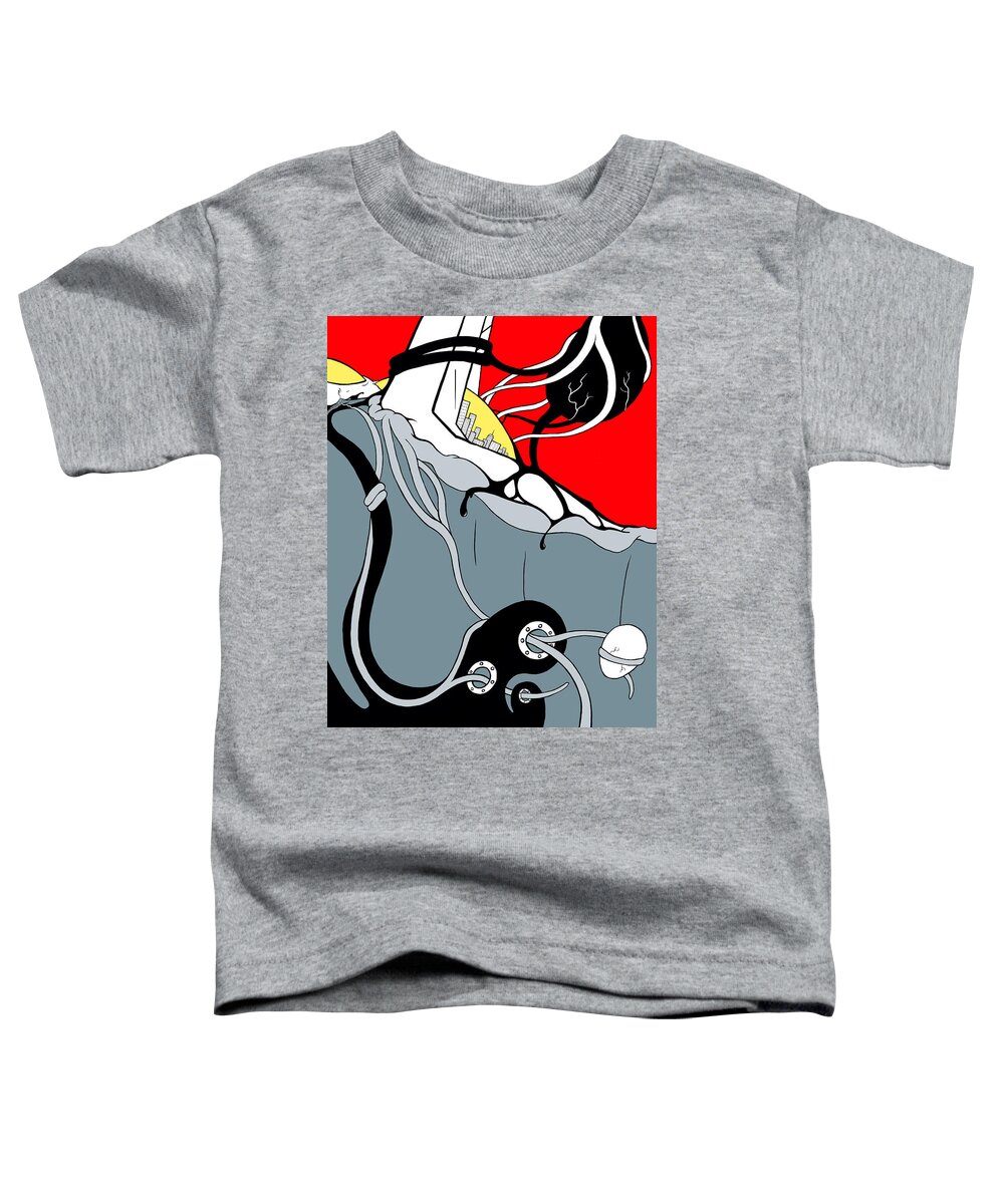Blood Toddler T-Shirt featuring the digital art Tangled by Craig Tilley