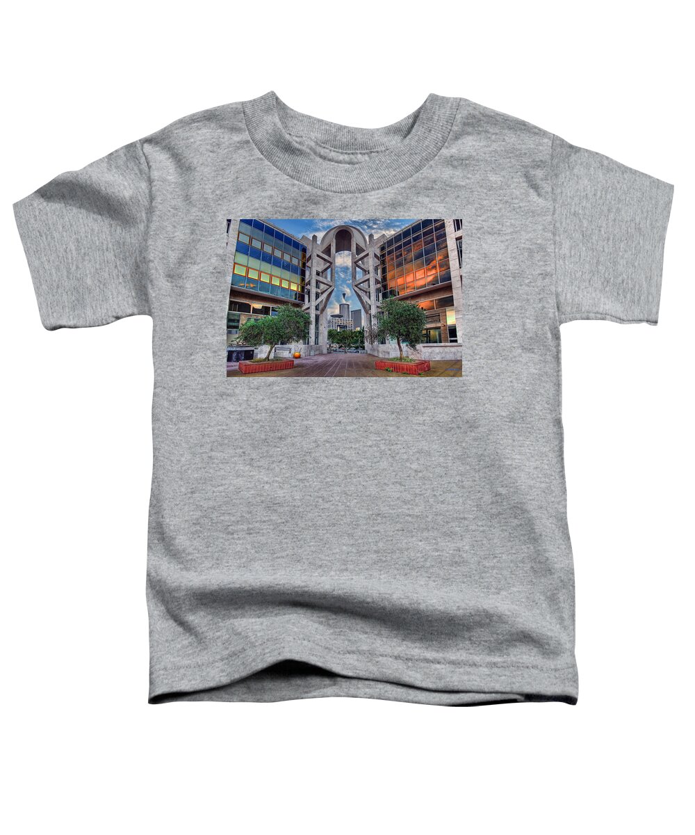 Israel Toddler T-Shirt featuring the photograph Tel Aviv Performing Arts Center by Ronsho