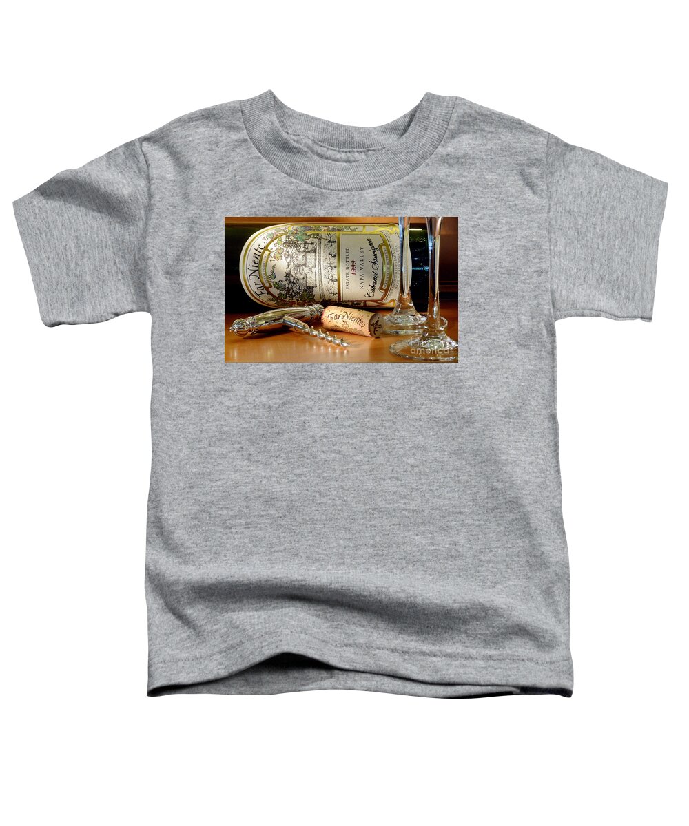 Wine Toddler T-Shirt featuring the photograph Timing is Everything by Jon Neidert