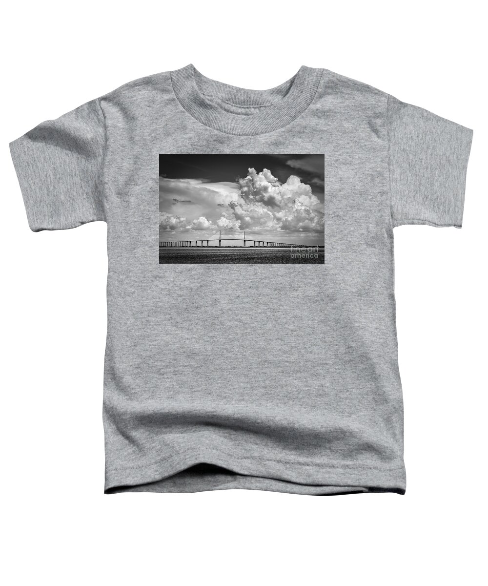 Clouds Toddler T-Shirt featuring the photograph The Beautiful Skyway by Marvin Spates