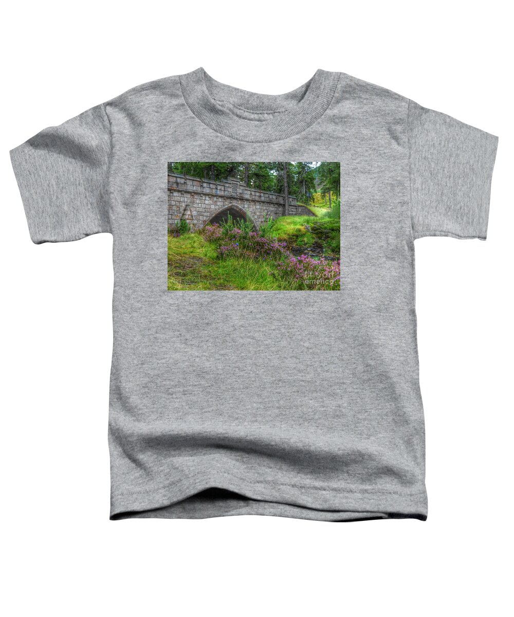 Stone Bridge Toddler T-Shirt featuring the photograph The Brig O'Dee by Joan-Violet Stretch